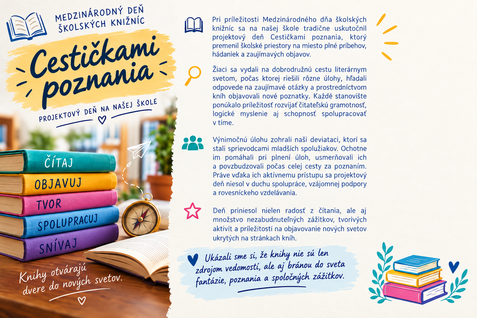 Projektový deň: Cestičkami poznania - Zobraziť obrázok 1