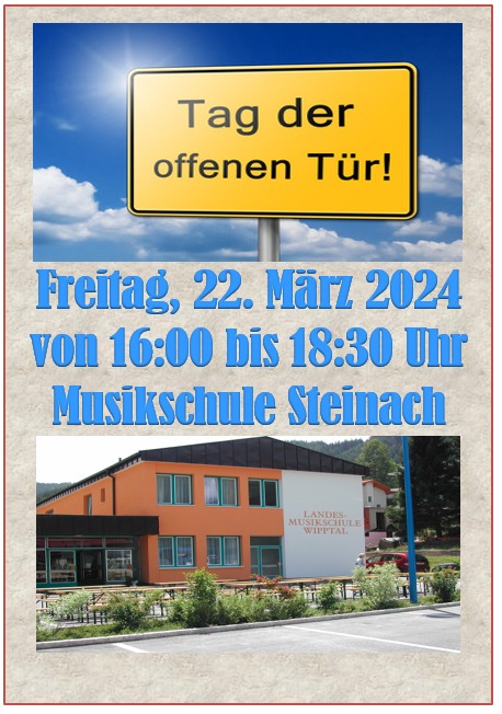 Die Landesmusikschule Wipptal/Steinach lädt alle musikinteressierten Kinder zum Tag der offenen Tür!  - Bild 1