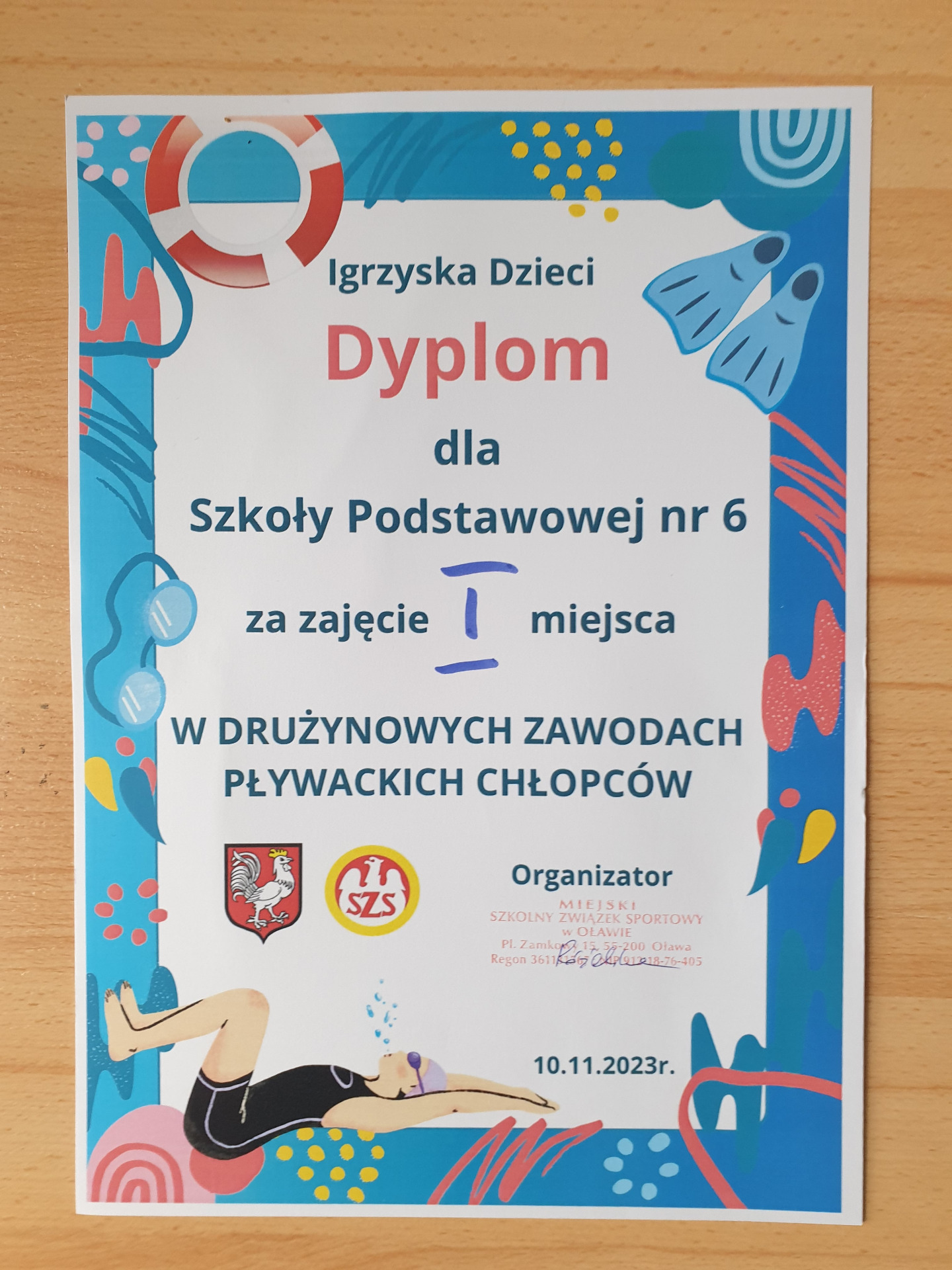 Mistrzostwa Oławy w pływaniu - I i II miejsce naszej szkoły! - Obrazek 6
