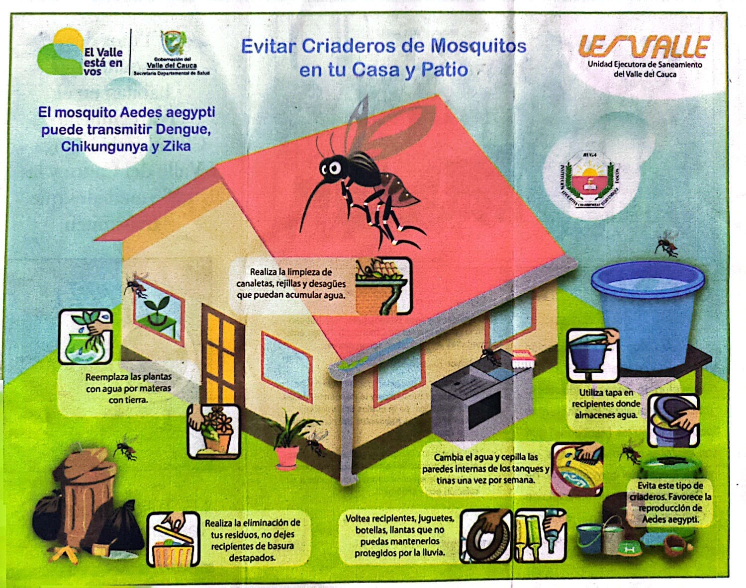 "Recomendaciones para prevenir el dengue en nuestra comunidad educativa" - Imagen 1