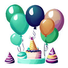 Grafika balonów z okazji urodzin chłopca · Creative Fabrica