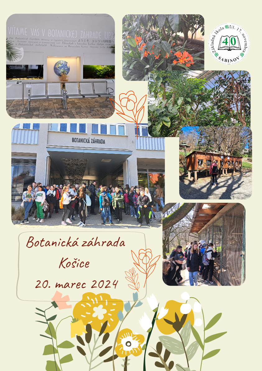 Exkurzia - Botanická záhrada v Košiciach - Obrázok 1