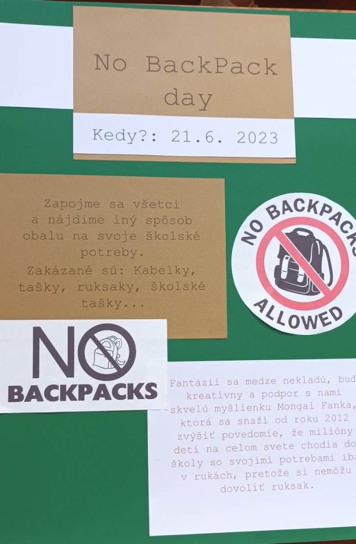 No BackPack Day - Obrázok 1
